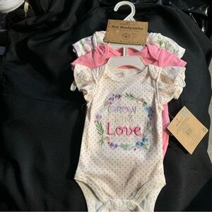 Grow with Love Floral Baby Bodysuit Set